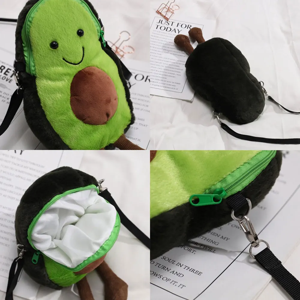 Cartoon Plush Backpack Cute Fruit Animal Kids Stuffed Plush Toys Baby Shoulder Bag Student Bag For 5