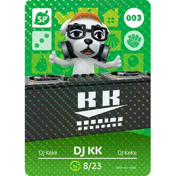 

003 DJ KK Animal Crossing Card NFC Invitation Cards for Switch NS 3DS Animal Crossing Amiibo Card Figures Cards New Horizons