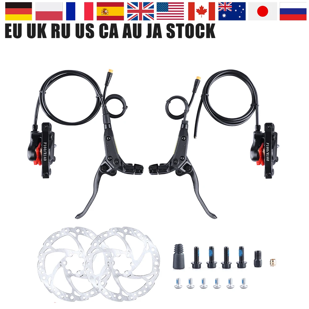 Electric Bike Hydraulic Brake Set Mtb Ebike Hydraulic Disc Brake For Bafang Bbs Motor 3pin