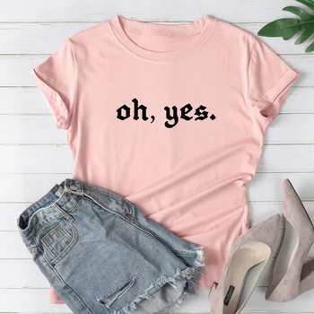 

Spring / Summer 2020 New Cotton Fun English Printing Casual Top Women's Large T-Shirt