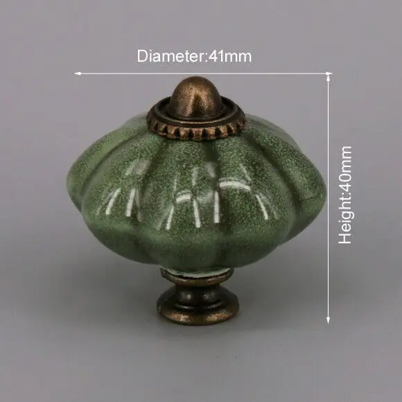 One Piece Vintage Ceramic Door Knobs for Cabinet Drawer, Closet Cupboard Wardrobe  furniture door  Pull Handle CHK029