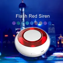 105 Wireless Flash Strobe Outdoor Sound Siren Red Light for Home Security Protect Alarm System