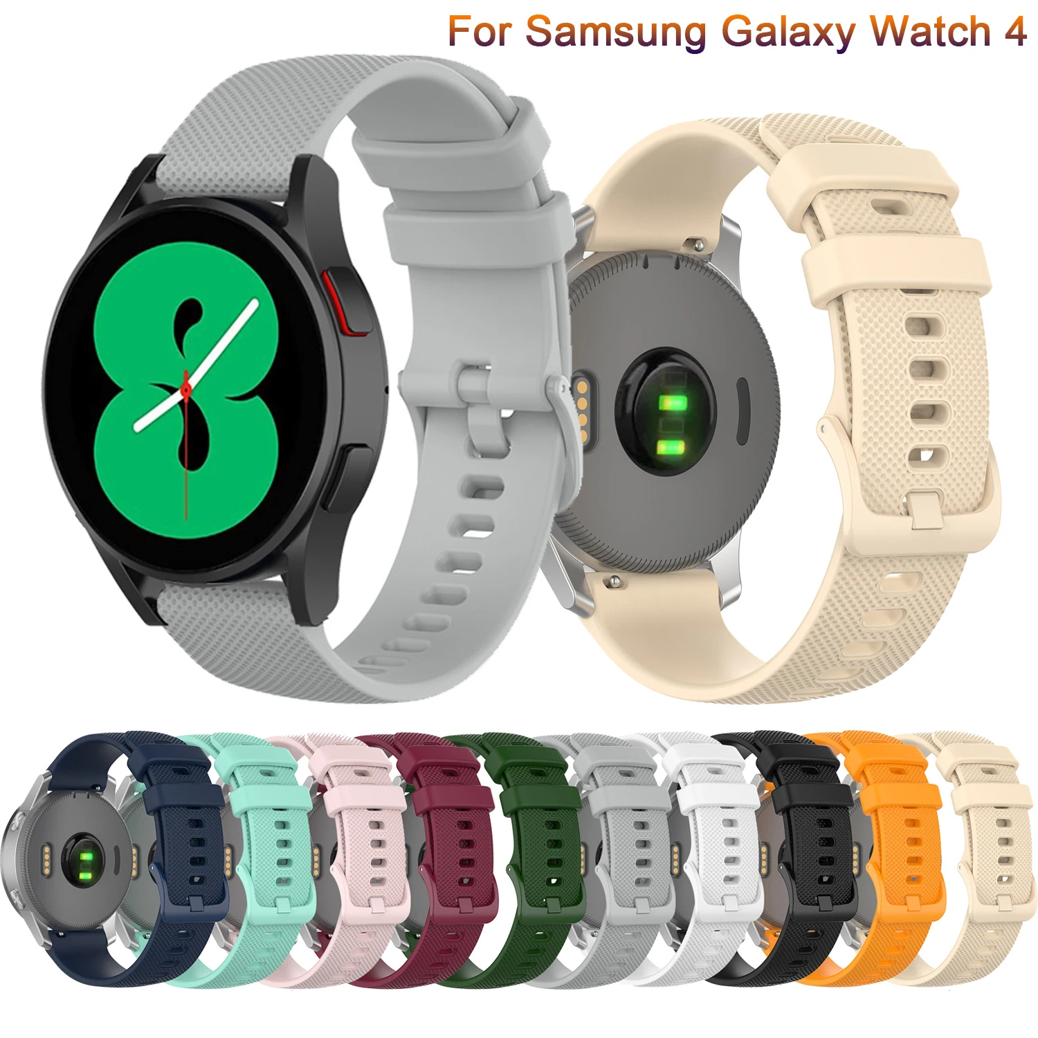 Cinturino Sportivo 20Mm Cinturino Sportivo Per Samsung Galaxy Watch 4 40Mm 44Mm / Classic 42Mm 46Mm Cinturino Cinturino Sportivo Cinturino Correa