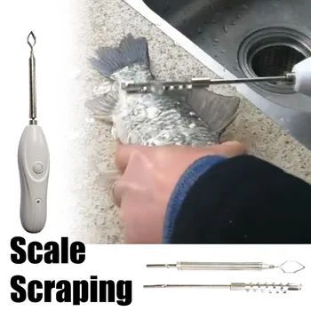 

Electric Scratch Fish Scale Portable Vegetable Hole Digger Chargeable Egg Beater J8 #3