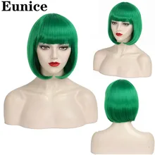 Парики из искусственных волос без шапочки-основы прямые с чёлкой парик из натуральных волос