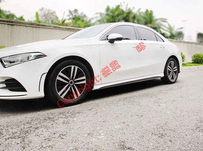 Черный ABS Хром украшение автомобиля Боковая дверь линия гарнир тело литье под давлением отделка для Benz класс W177