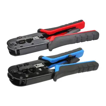 

1Pcs Telephone Line Network Crimping Pliers Wire Stripper multi-function cable pliers, peeling shear Electrician Hand Tool