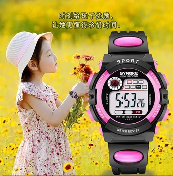 

SYNOKE Sport Children Student Watch Kids Girl Boys Watches Clock Child LED Digital Wristwatch Wrist Watch For Boy Gift Stopwatch