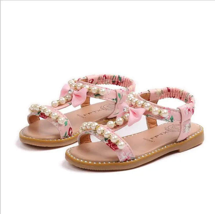 

Summer Style Sandals Children Casual Shoes Toddler Kids Girls Beach Sandals Cute Bow Girls Princess Shoes 1-8 Years Sneakers