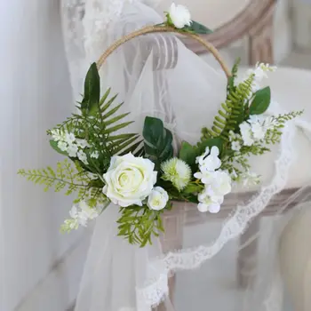 

Flower wreath wedding wreath Bridal shower wreath Artificial Flower Wedding Door Hanging Decor Home Party Decoration