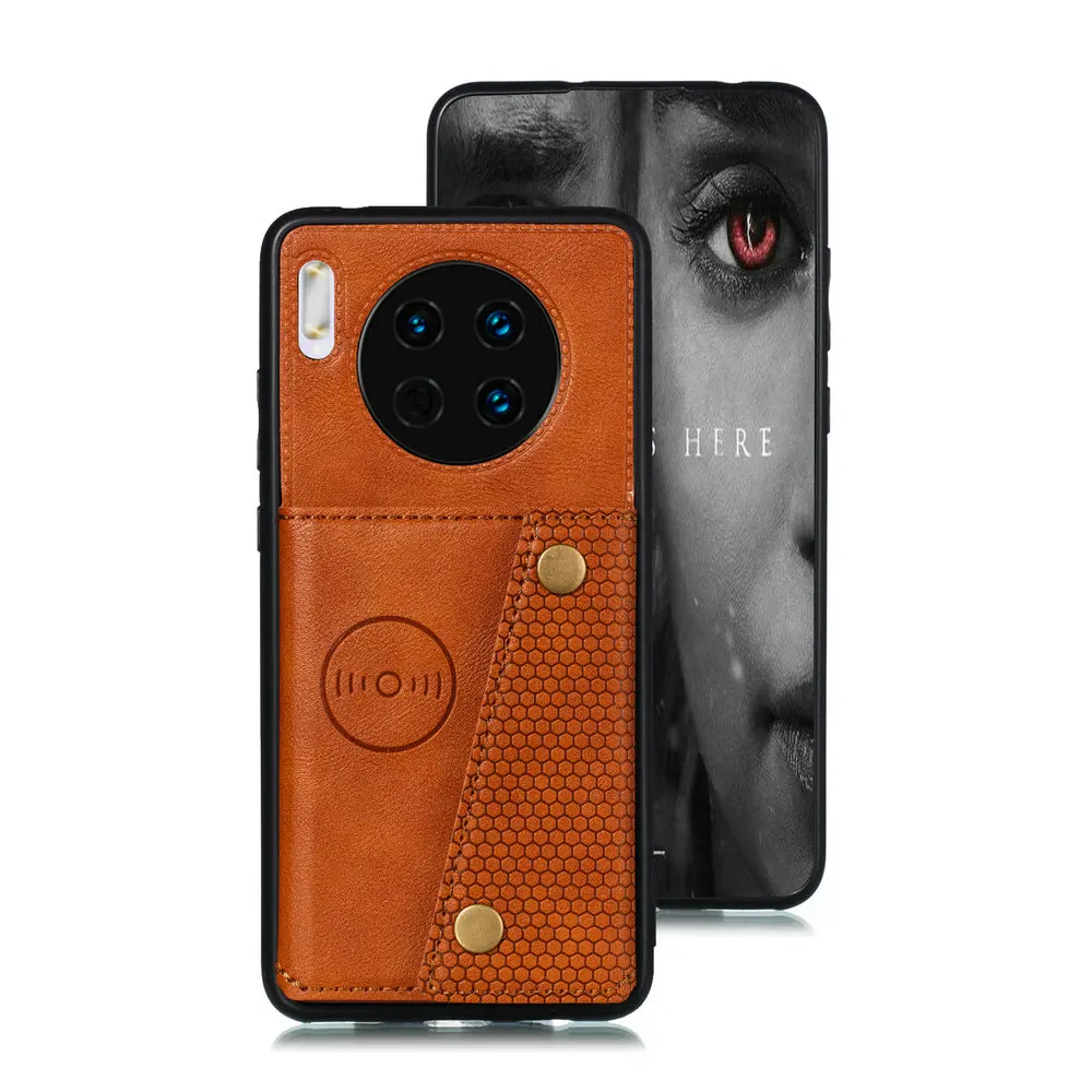 

Card Slot Leather TPU Bumper for Huawei Mate 30 Pro Mate 20 Lite Back Shell Cover Funda Huawei Mate 30 Case Mate30 5G Shockproof