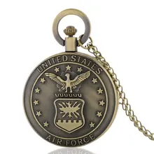 IBEINA Бронзовый стимпанк стиль Fob часы Винтаж антикварные карманные часы ожерелье кварцевые карманные часы для мужчин кулон женские часы