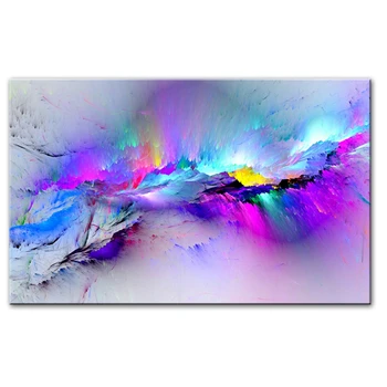 

Colorful Abstract Canvas Paintings On The Wall Posters And Prints Modern Cloud Wall Pictures For Living Room Cuadros Decoration