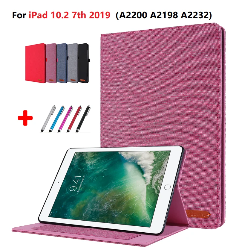 10 2 ''ткань Funda для iPad 2019 планшет чехол Чехол-подставка IPad 7th 7 поколения