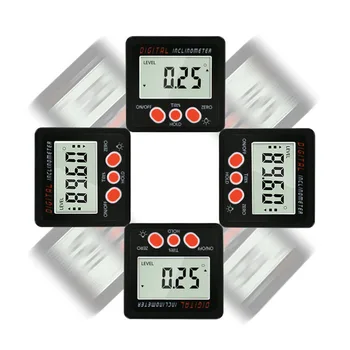 

Mini Digital Electronic Inclinometer Protractor Bevel Box Measuring Tool 360° Ultra Light Aluminum Alloy Shield Has Great