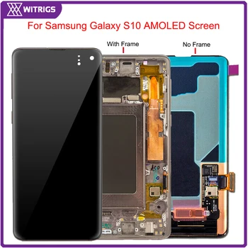 

Witrigs For Samsung Galaxy S10 LCD Display Touch Screen Digitizer Assembly G973F G973U G973W G9730 Screen Replacement