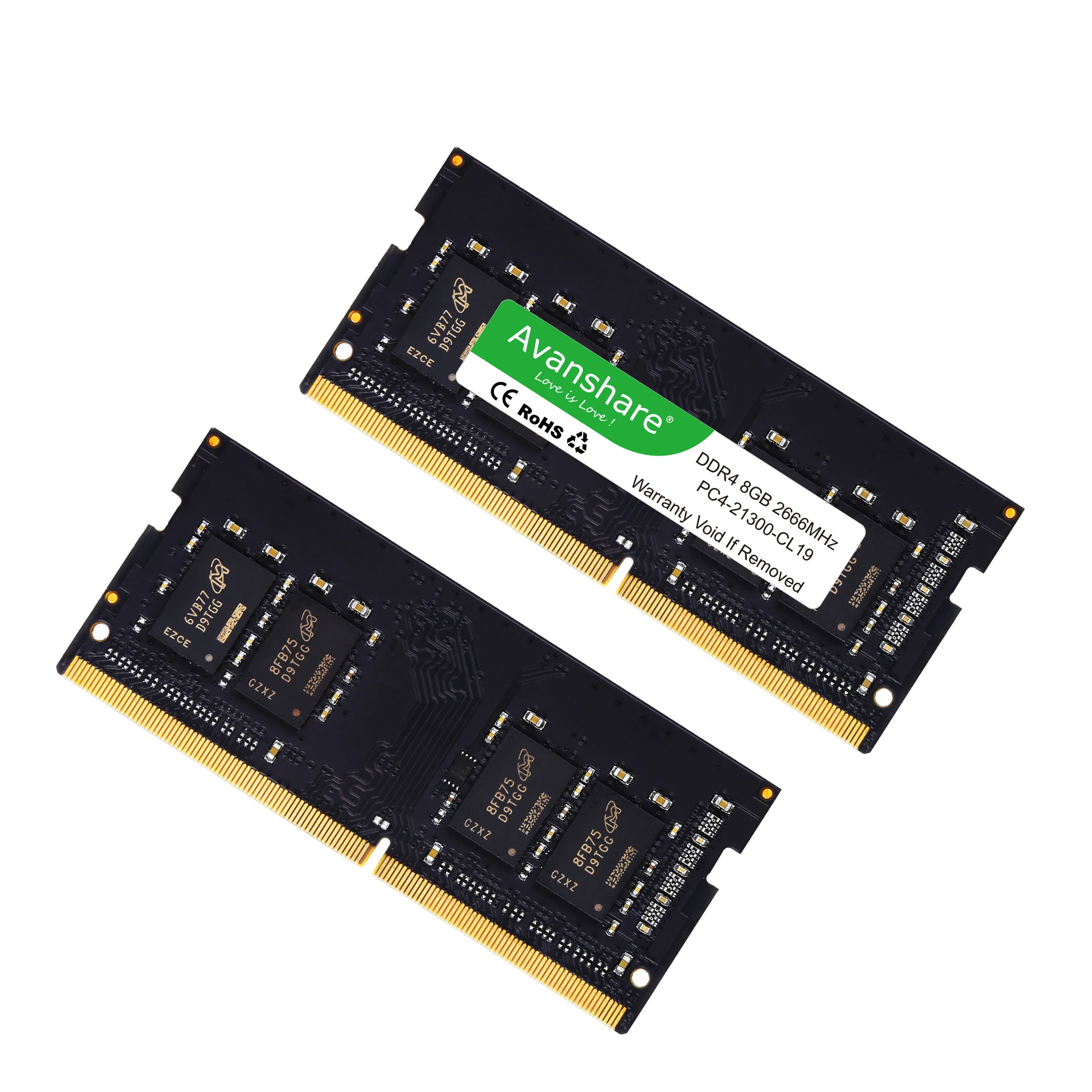ОЗУ Avanshare DDR4 8 ГБ 4 16 2400 МГц 2666 3200 Sodimm для ноутбука высокопроизводительная память