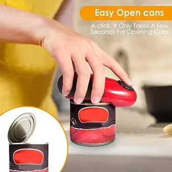 

Automatic Electric Can Opener Portable Mini Beer Bottle Jar Battery Operated Handheld Can Tin Opener Bar Kitchen Accessories