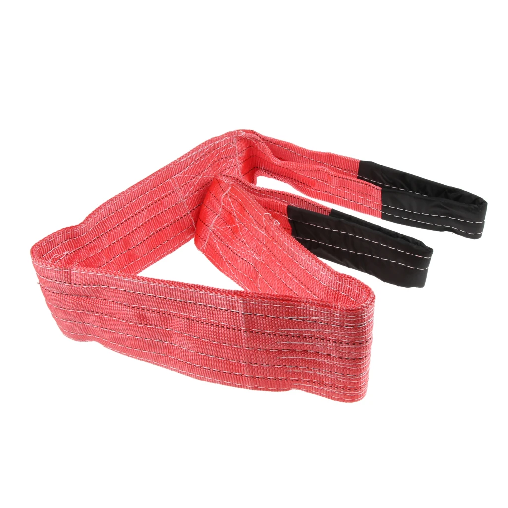 2M 5Ton Lifting Sling Car Emergency Tow Cable Heavy Duty Road Recovery Strap