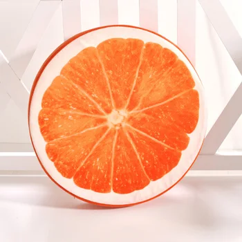 

Home Office Sofa Bed Round Fruit Pillow Plush Cushion Chair Garden Seat Pads