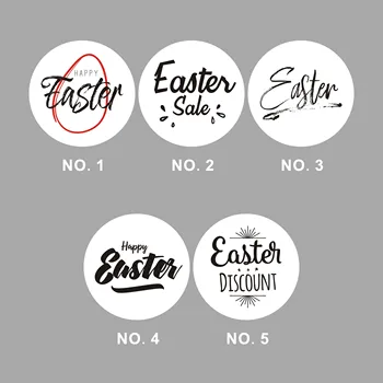 

Wholesale 450PCS 5CM Celebrate Design Pattern Wrapping Sticker Festival Happy Easter DIY Self Adhesive PackingCircular/Round