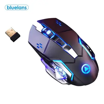 

2.4G Wireless Rechargeable 1600DPI Adjustable Backlit Gaming Mouse for PC Laptop Rechargeable Backlight Silent Mouse For CSGO