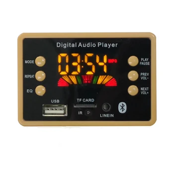 

Wireless Bluetooth 5.0 MP3 WMA Decoder Board Audio Module Support USB TF AUX FM EQ function Audio Radio For Car accessories