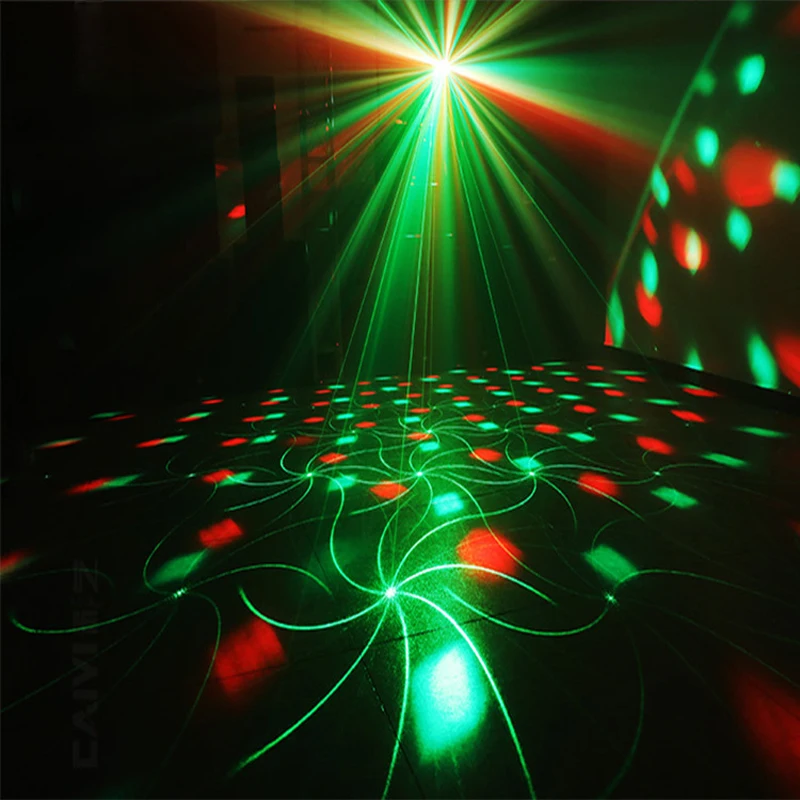 

16 Patterns Stage Lamp Laser Projector Magic Disco Ball DJ Light Effect Wedding Holiday Remote 10W RGB Water Wave Party Lights