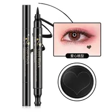 1 ПК 2-в-1 Водонепроницаемый уплотнение черные двойной головкой Водонепроницаемый штамп подводка для глаз татуировки штамповка, подводка для глаз, карандаш для макияжа TSLM1