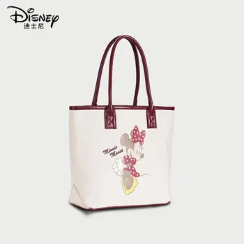 

Disney Minnie Canvas Bag Luxury Handbags Women Bags Designer Girl Student Large Capacity Shoulder Bag Handbag Cute Wild Bag 2020