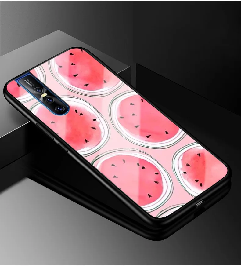22 Чехол для Vivo V15 Pro, жесткое стекло для ПК, чехол для телефона, черный чехол-бампер из ТПУ для Vivo V15 V15Pro V 15 Pro Gass, чехол для VivoV15 Pro - Цвет: 22