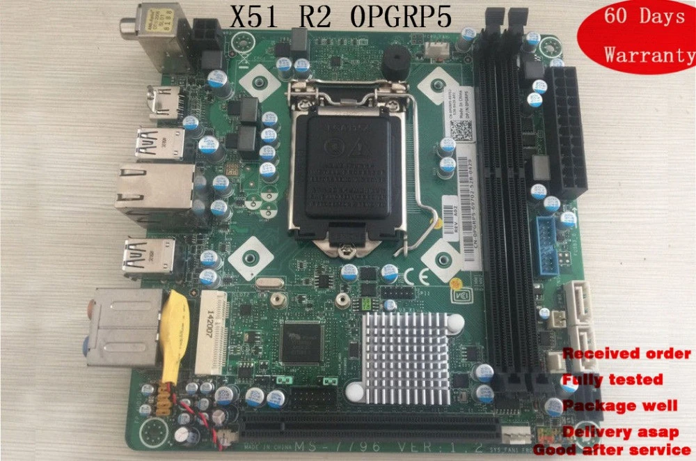Good Quality Desktop Motherboard For Dell Alienware X51 R2 LGA-1150 Series  DP/N PGRP5 0PGRP5 MS-7796 all fully tested