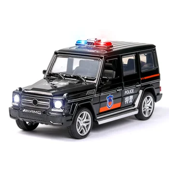 

1:32 NEW BENZ G65 SUV Polices Car Alloy Sports Car Model Diecasts Toy Vehicles Sound And Light For kids Car Toys Free Shipping