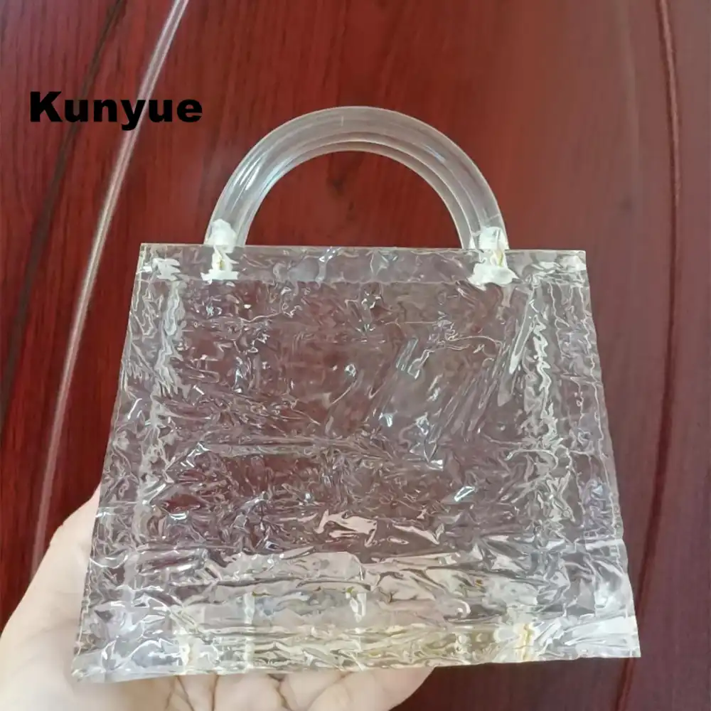 acrylic evening clutch