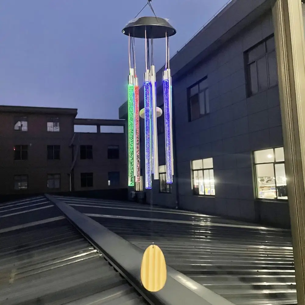 

Многоцветный большой декоративный светодиодный ветряной колокольчик светильник легкий светодиодный ветряной колокольчик, энергосберегающий для двора