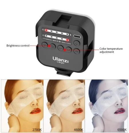 

Ulanzi B-Bright Ultra Mini 2700K-6500K LED Video Light 6 Color Gel RGB Effect Light Magnetic Fill Light Vlog Youtube Live Light