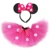 Baby Girls Minnie Tutu Юбка Наряд Дети Пушистые Танцевальные Пачки с бантом Оголовье Малыш Девушка Новый Год Костюм для Дня Рождения