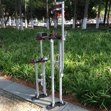 2"-40" Регулируемый Профессиональный алюминиевый штукатурный Stilt лестница Гипсокартон Штукатурки сценический реквизит интерьерная декоративная стойка