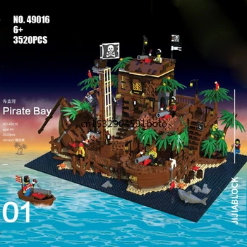 

2020 New Ideas lepining Pirates of Barracuda Bay 21322 49016 ship Blocks Bricks lepinblocks Blocks Toys Kids Birthday Gift