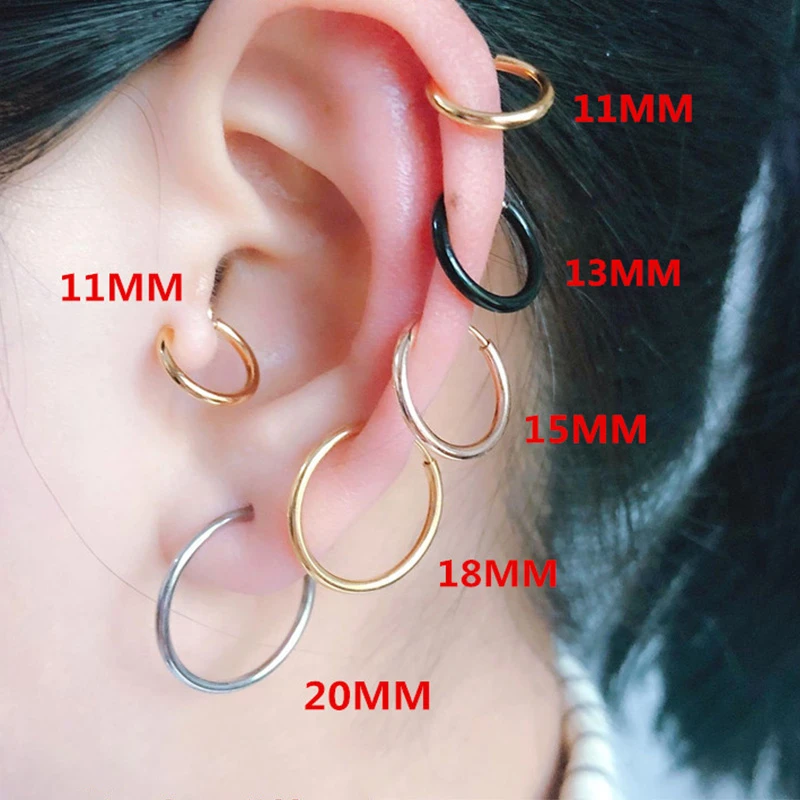 fake hoop earrings for guys