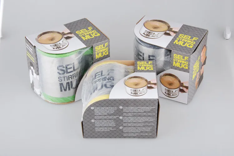 Self-Stirring Coffee Mug with 16oz Capacity - No Battery Required