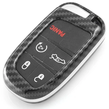 

Universal Carbon Fiber Car Key Case Holder Protector Accessories For Dodge series
