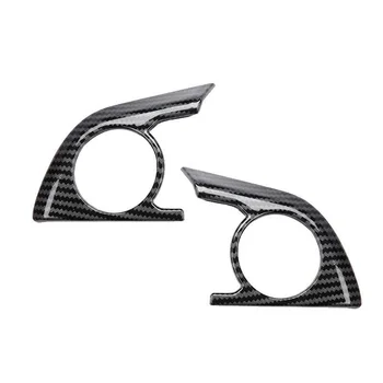 

2PCS Carbon Fiber Interior Steering Wheel Button Cover Trim For Toyota Camry 2018-2020 High Quality ABS Decoration Cover