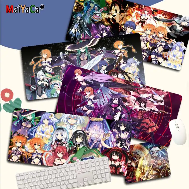 Высококачественный резиновый коврик для клавиатуры MaiYaCa Date A Live игровой мыши