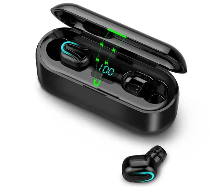 F9 Hifi Bluetooth 5,0 наушники водонепроницаемые IPX7 3D стерео беспроводные наушники Siri touch USB наушники power Bank air dots для xiaomi - Цвет: Q32