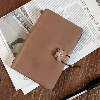 

Handnote Vintage Genuine Leather Notebook A6 Diary Travel Journal Planner Sketchbook Agenda School Birthday Gift