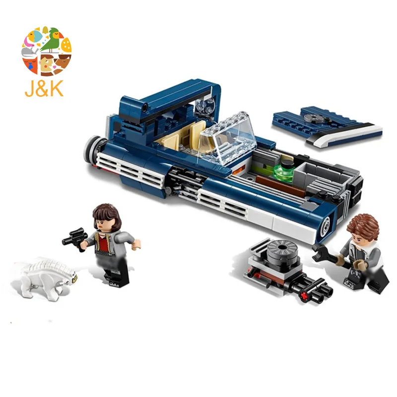 75209 356 шт Звездные серии войны Han Solo's landspeder модель корабля строительные блоки
