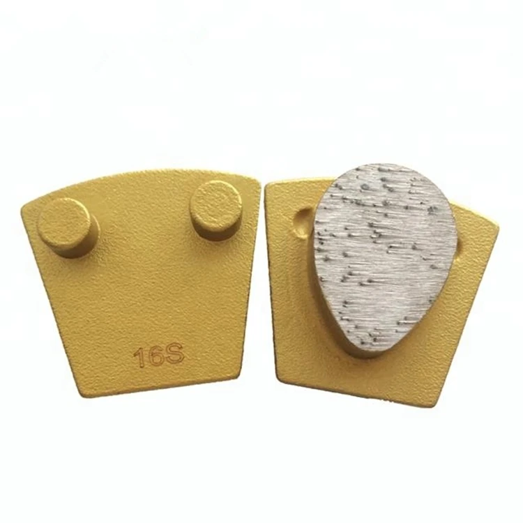 GT98 Высокое качество Заводская цена алмазные инструменты для шлифования бетона один овальный сегмент шлифовальная обувь полировальные колодки 12 шт