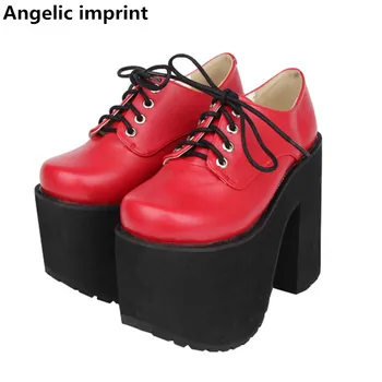 

Angelic imprint handmade mori girl lolita shoes woman cosplay punk shoes lady high heels Pumps women princess dress shoes 13cm