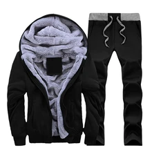 #Special Offers 2019 Tracksuit Men Winter Thick Inner Fleece Sets Mens Hat Casual Active Suit Men Zipper Man Outwear 2PC Jacket+Pants #Special Offers 2019 Tracksuit Men Winter Thick Inner Fleece Sets Mens Hat Casual Active Suit Men Zipper Man Outwear 2PC Jacket+Pants